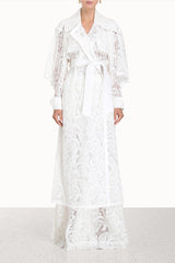 Wonderland Lace Trench Coat
