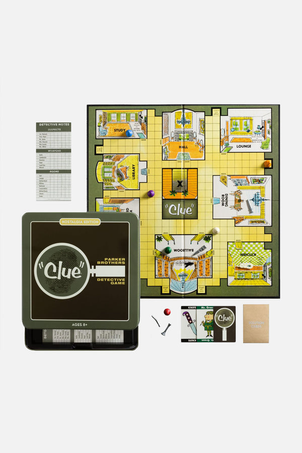 WS Game Company Clue Tin Game
