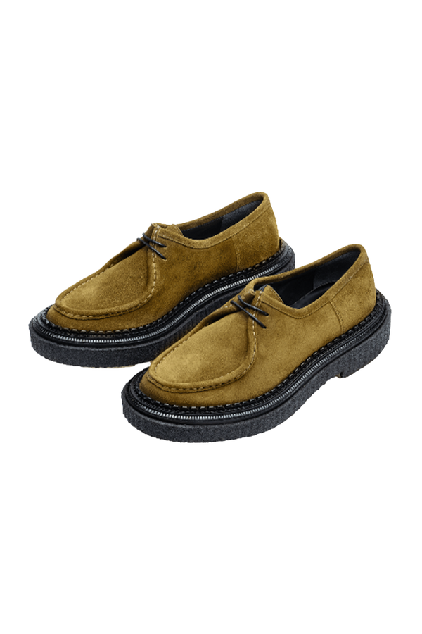 Suede Derby with Natural Rubber Sole