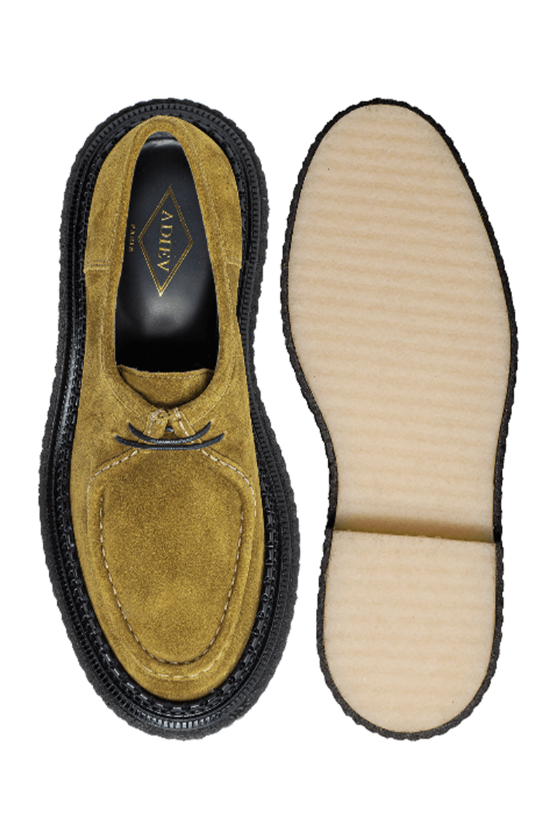 Suede Derby with Natural Rubber Sole