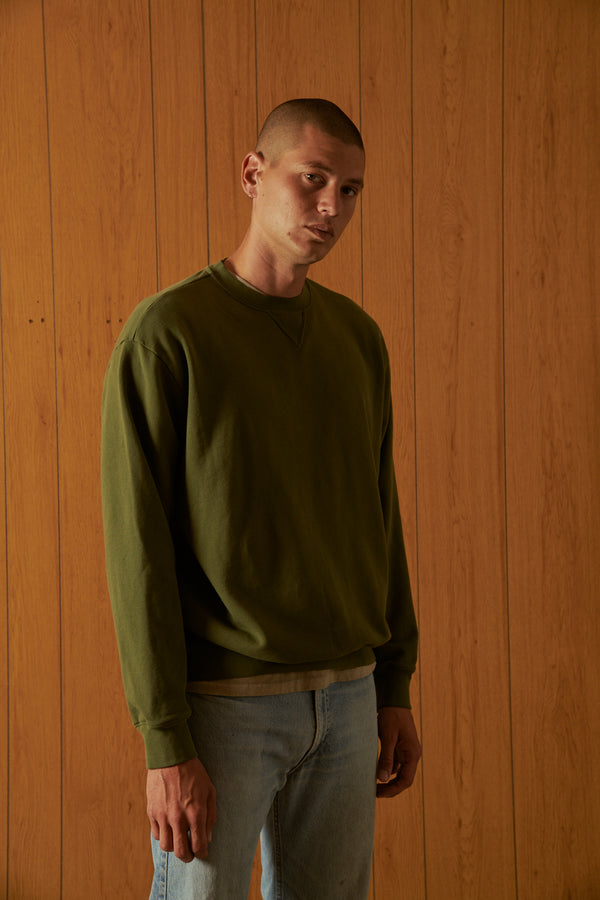 Crew Neck Fleece Sweatshirt