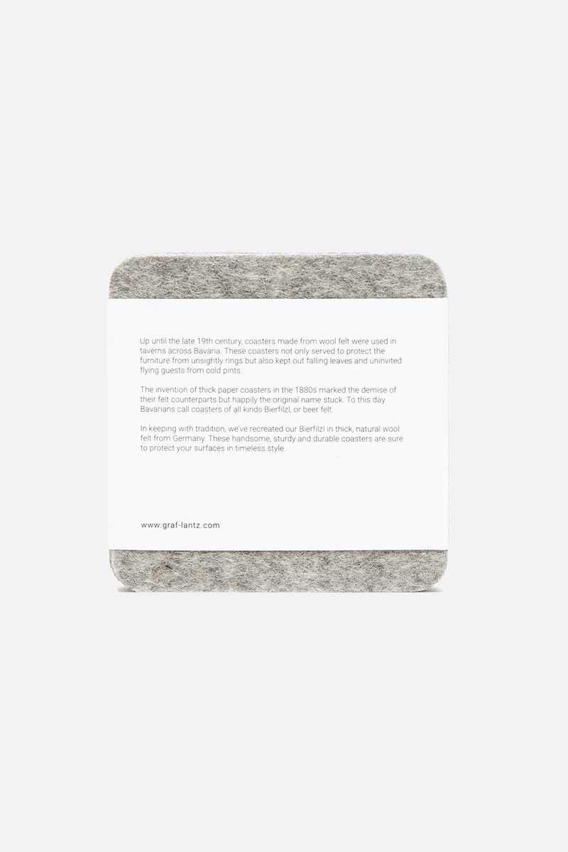 GRAF LANTZ Bierfilzl Felt Coaster - 4 Pack