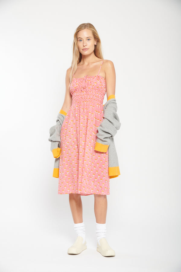 CIAO LUCIA Exclusive Gabriela Dress Block Printed Cotton