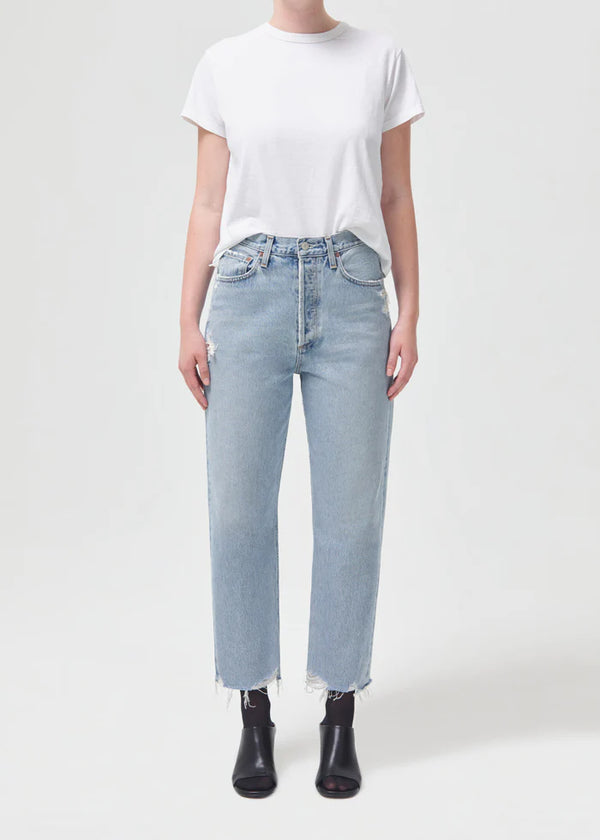 90's Crop Mid Rise Straight In Nerve