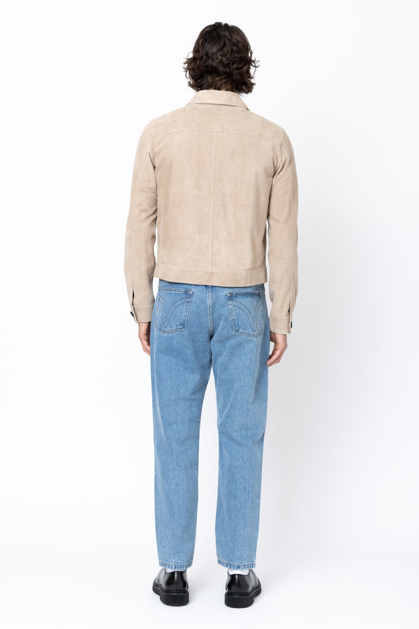 Suede Buttoned Overshirt