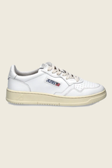 Autry Medalist Low Man In White/White