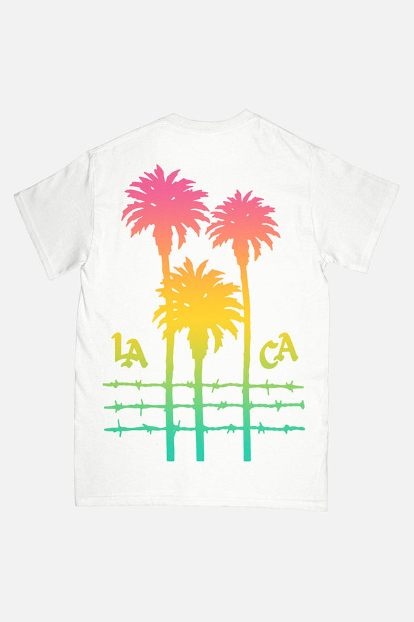Free & Easy CITY PALMS SS TEE back.