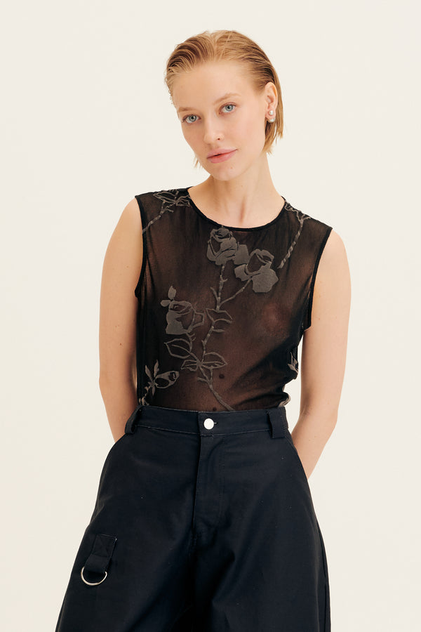 Collina Strada Mesh Dachi Top