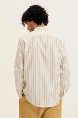 Cotton LS Striped Shirt