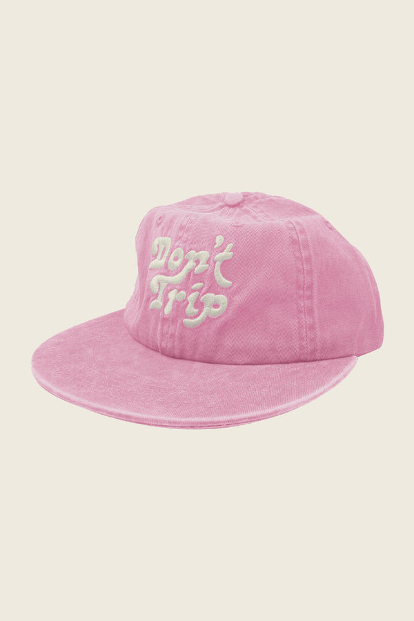 Don't Trip Washed Hat Pink