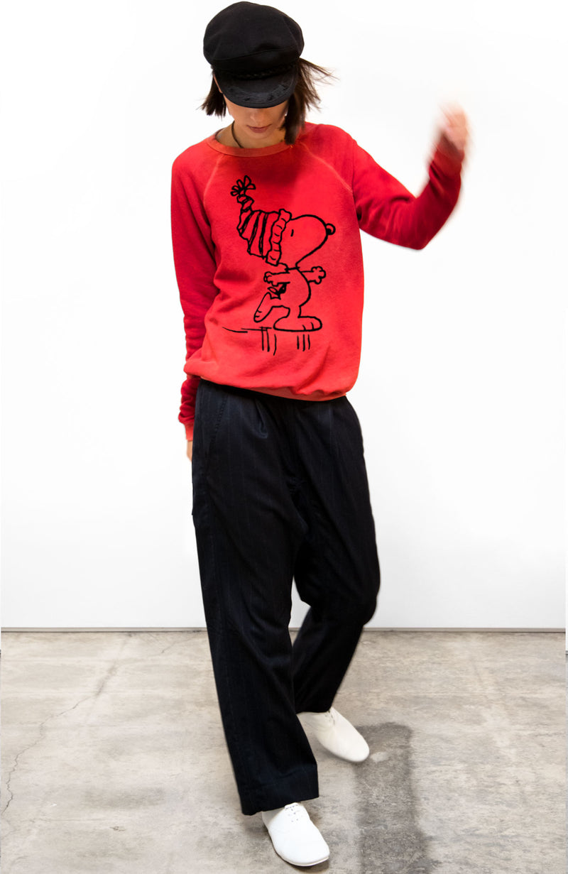 BASICGOODNESS Snowskate Snoopy Raglan