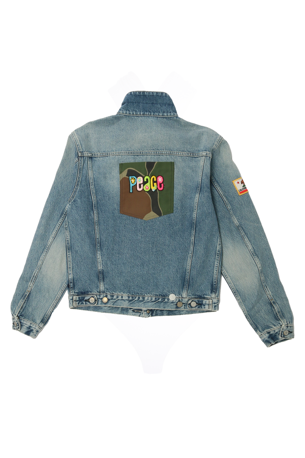 RHLA X TN Custom Denim Jacket with Back Pocket - Large