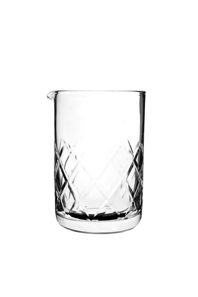 Diamond Cut Mixing Glass