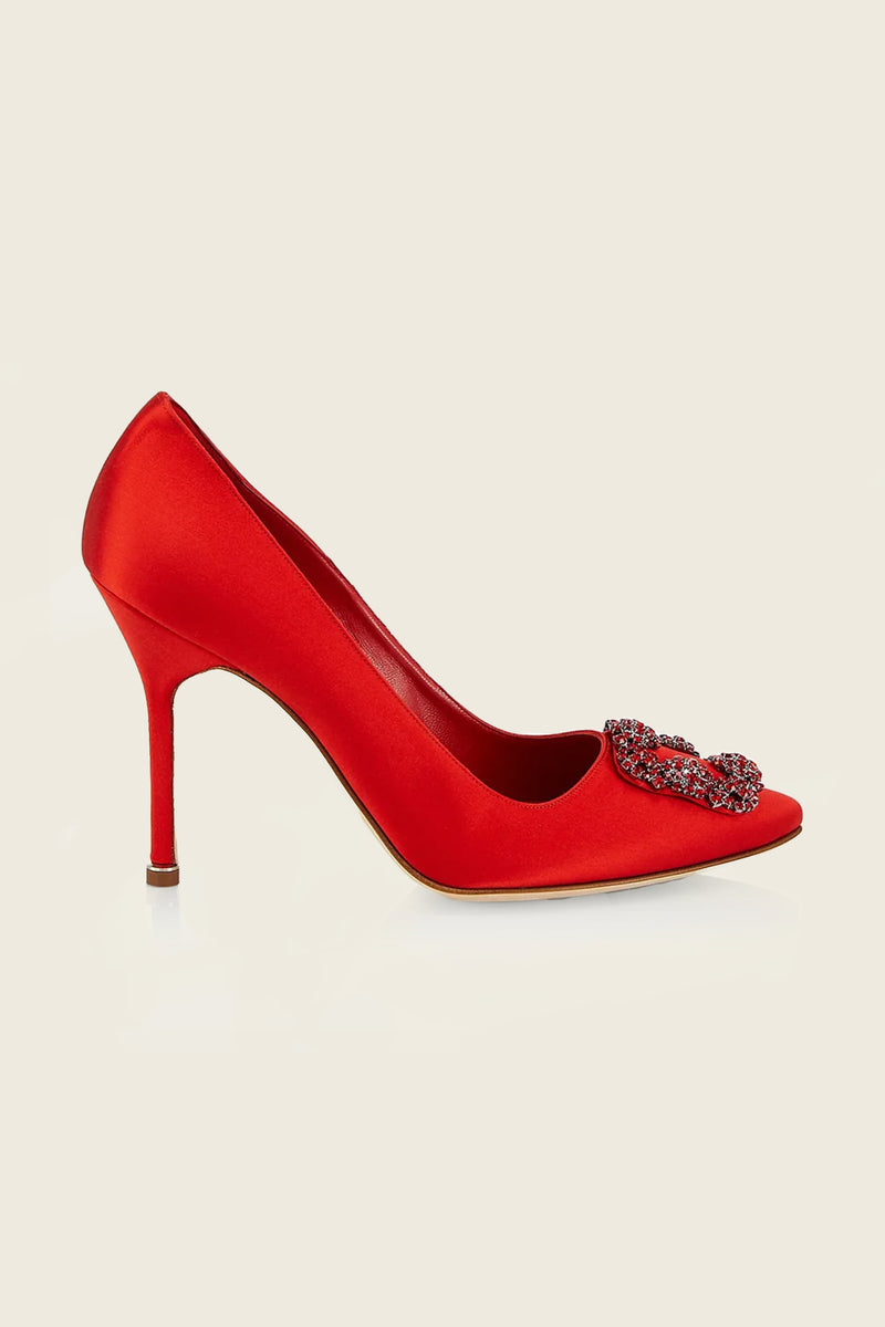Hangisi 105 Embellished Satin Pumps
