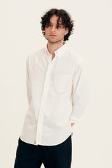 Orslow Chambray Button Down Shirt White