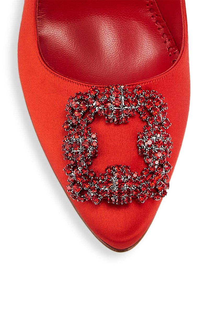 Hangisi 105 Embellished Satin Pumps