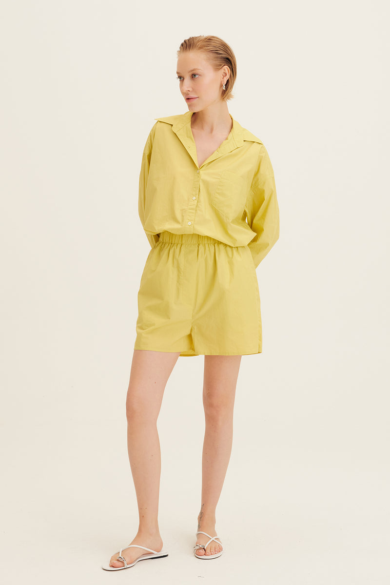 Solid Button Down Shirt