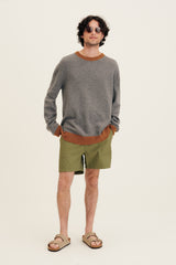 RHLA 100 Cotton Woven Easy Shorts Olive