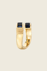 Retrouvai Blue Sapphire Baguette Wrap Ring