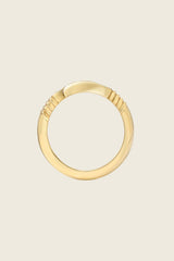 Retrouvai Blue Sapphire Baguette Wrap Ring