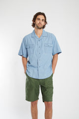 green army fatigue shorts.