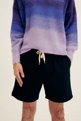 RHLA 100 Cotton Woven Drawstring Easy Shorts Navy