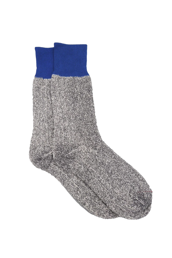 DOUBLE FACE CREW SOCKS SILK & COTTON