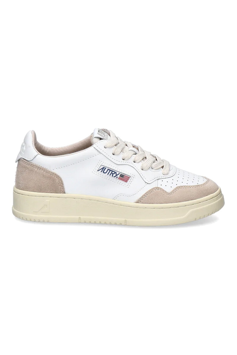 Medalist Low Man In Leather Suede White