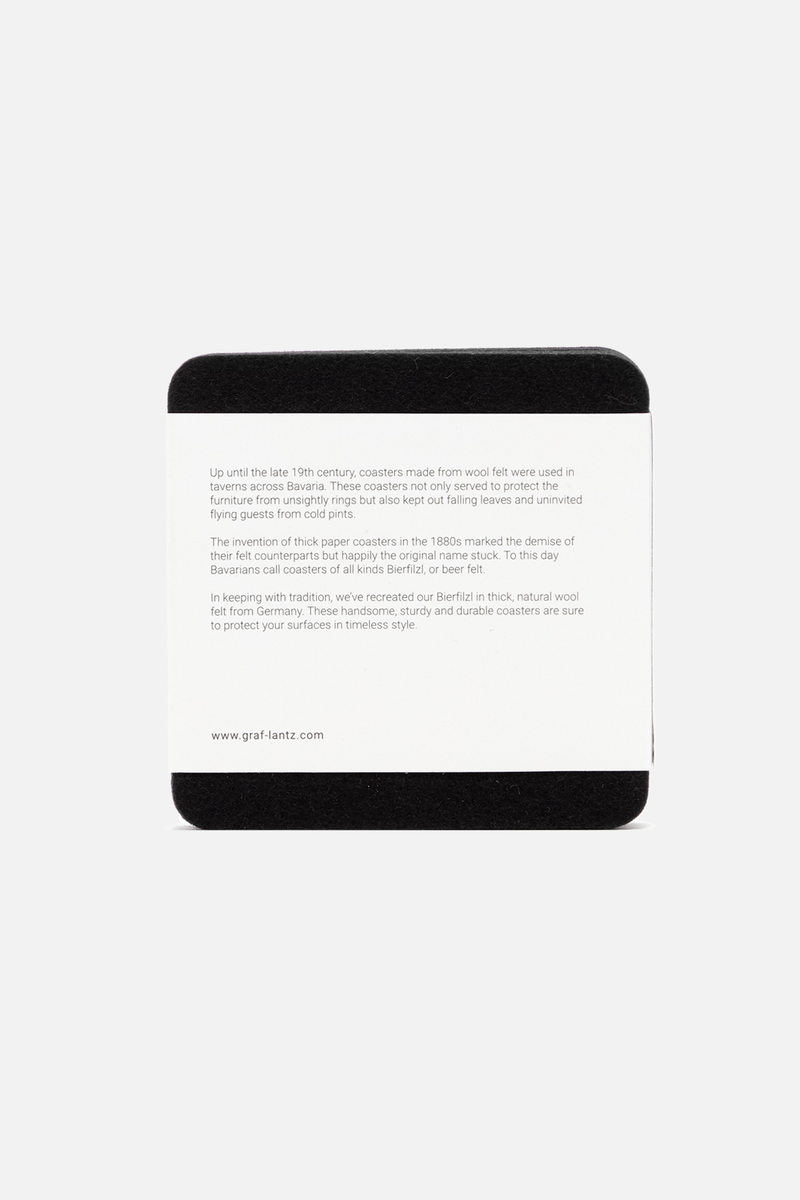 GRAF LANTZ Bierfilzl Felt Coaster - 4 Pack
