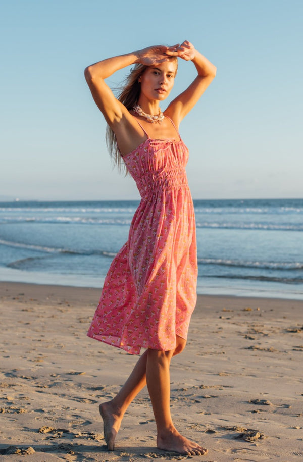 CIAO LUCIA Exclusive Gabriela Dress Block Printed Cotton