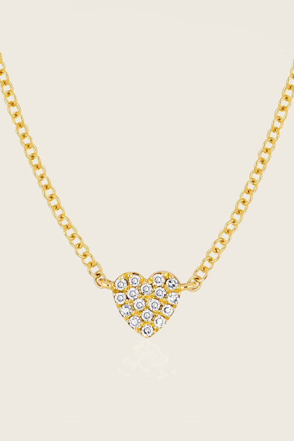 Baby Diamond Heart Necklace