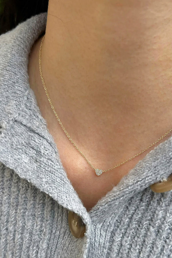 Baby Diamond Heart Necklace