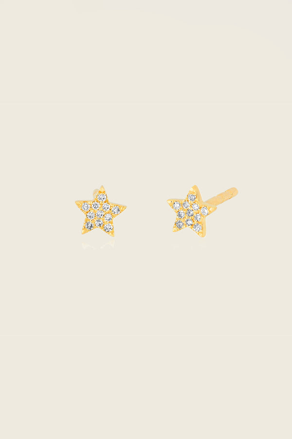Baby Diamond Star Stud Earring