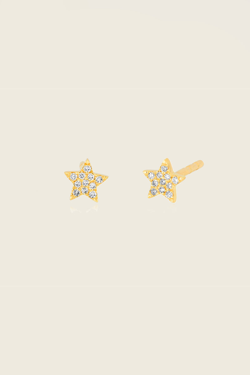 Baby Diamond Star Stud Earring