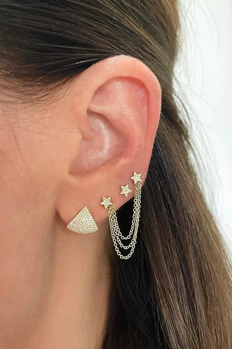 Baby Diamond Star Stud Earring