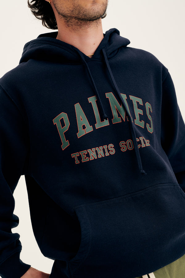 Palmes Society Mats Hooded Sweatshirt Navy