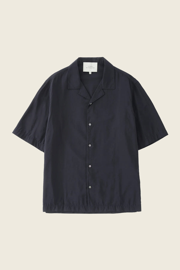 Studio Nicholson Archer Shirt in Darkest Navy