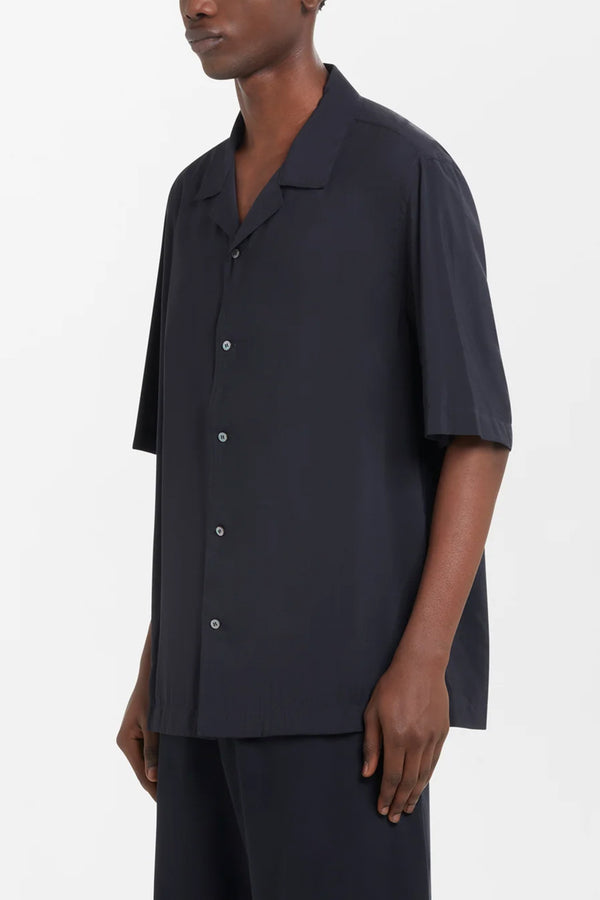 Studio Nicholson Archer Shirt in Darkest Navy