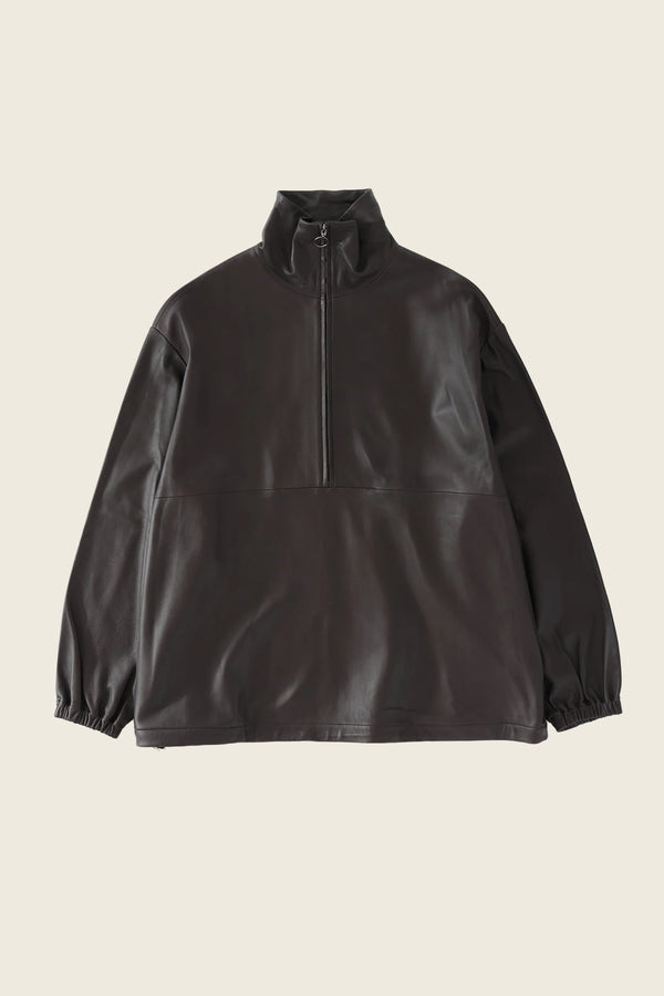 Naut Leather Jacket in Dark Coffee